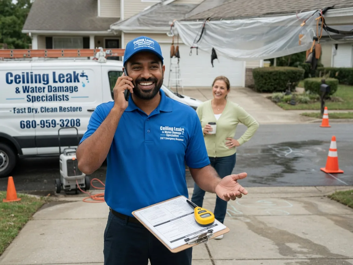 Ceiling Leak Cleanup Dodge Center, MN FAQs